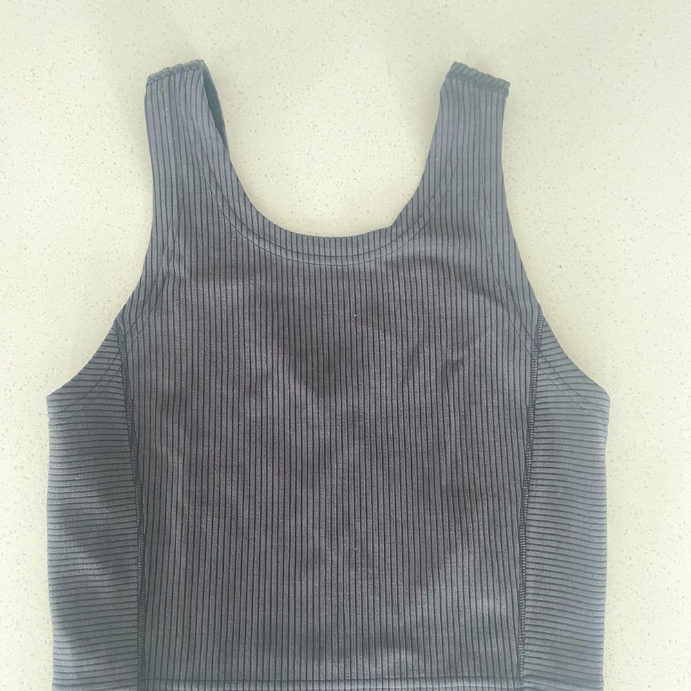 Lululemon Softstreme Ribbed Cropped Tank – Size 4